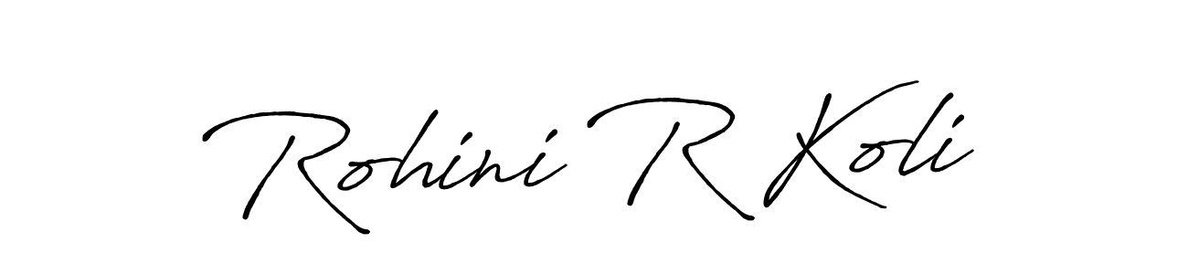 Here are the top 10 professional signature styles for the name Rohini R Koli. These are the best autograph styles you can use for your name. Rohini R Koli signature style 7 images and pictures png