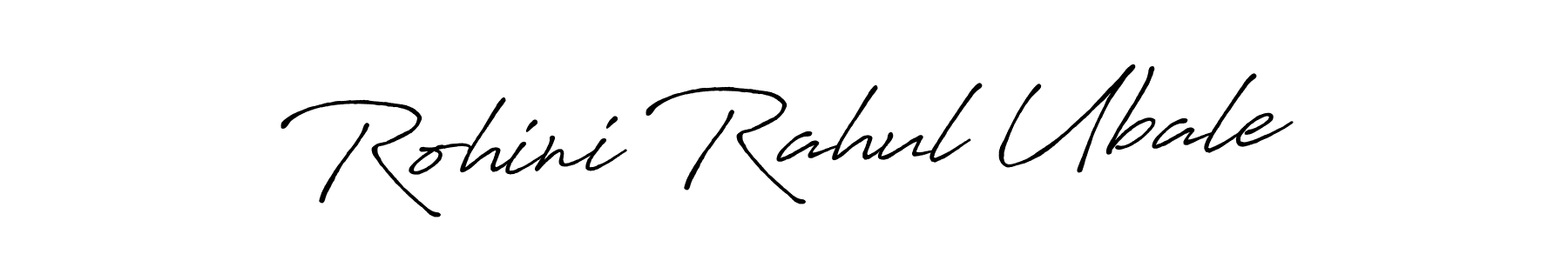You should practise on your own different ways (Antro_Vectra_Bolder) to write your name (Rohini Rahul Ubale) in signature. don't let someone else do it for you. Rohini Rahul Ubale signature style 7 images and pictures png