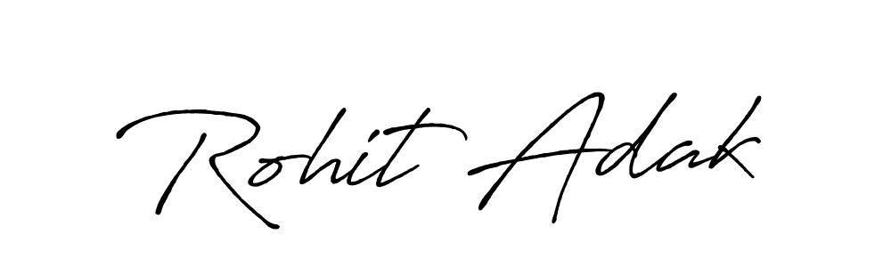 Design your own signature with our free online signature maker. With this signature software, you can create a handwritten (Antro_Vectra_Bolder) signature for name Rohit Adak. Rohit Adak signature style 7 images and pictures png