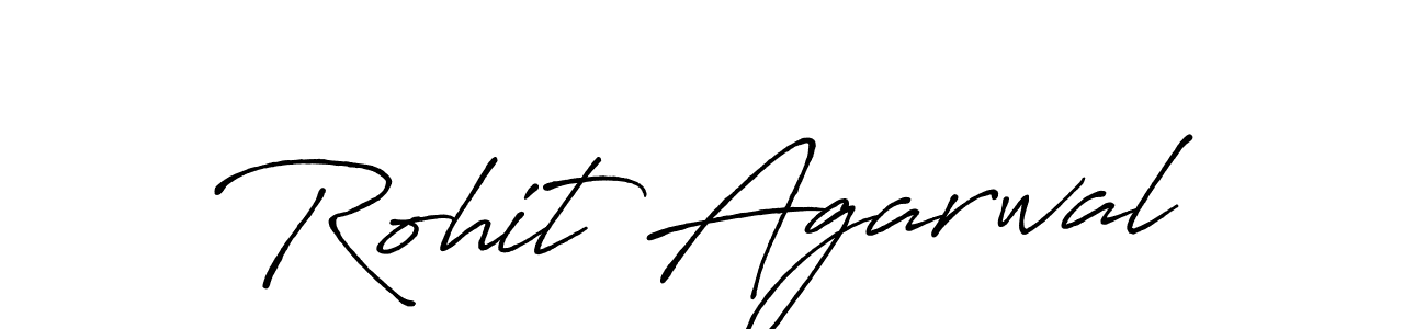 Create a beautiful signature design for name Rohit Agarwal. With this signature (Antro_Vectra_Bolder) fonts, you can make a handwritten signature for free. Rohit Agarwal signature style 7 images and pictures png