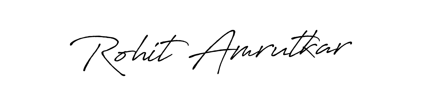 Design your own signature with our free online signature maker. With this signature software, you can create a handwritten (Antro_Vectra_Bolder) signature for name Rohit Amrutkar. Rohit Amrutkar signature style 7 images and pictures png