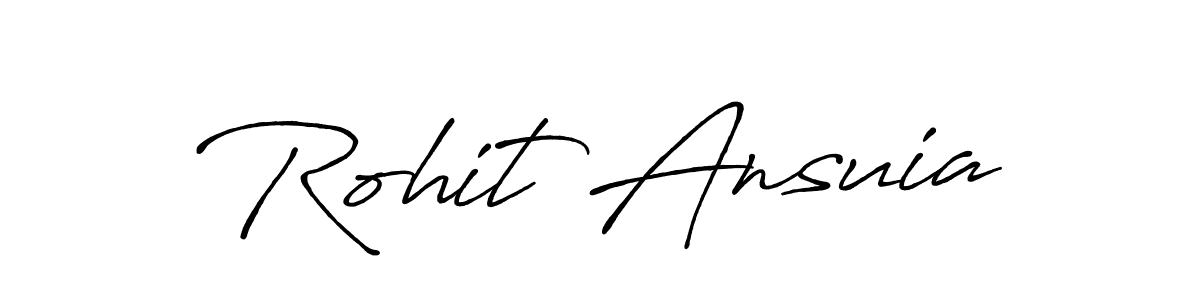 Make a beautiful signature design for name Rohit Ansuia. Use this online signature maker to create a handwritten signature for free. Rohit Ansuia signature style 7 images and pictures png