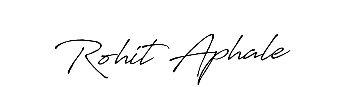 How to make Rohit Aphale signature? Antro_Vectra_Bolder is a professional autograph style. Create handwritten signature for Rohit Aphale name. Rohit Aphale signature style 7 images and pictures png