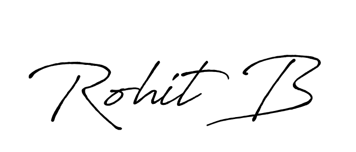 Also we have Rohit B name is the best signature style. Create professional handwritten signature collection using Antro_Vectra_Bolder autograph style. Rohit B signature style 7 images and pictures png