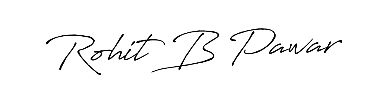 Make a beautiful signature design for name Rohit B Pawar. With this signature (Antro_Vectra_Bolder) style, you can create a handwritten signature for free. Rohit B Pawar signature style 7 images and pictures png