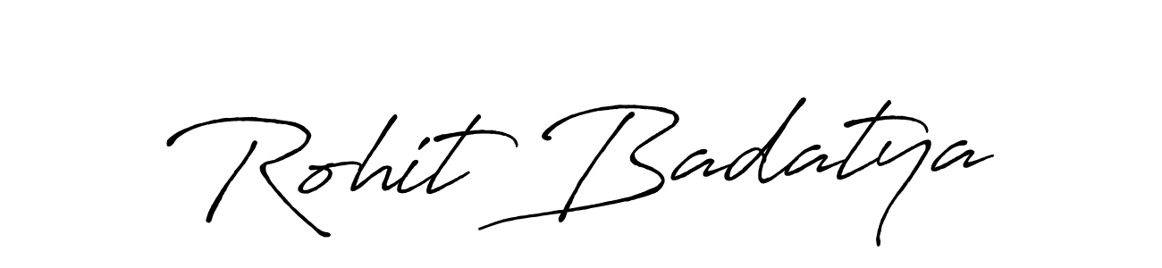 It looks lik you need a new signature style for name Rohit Badatya. Design unique handwritten (Antro_Vectra_Bolder) signature with our free signature maker in just a few clicks. Rohit Badatya signature style 7 images and pictures png