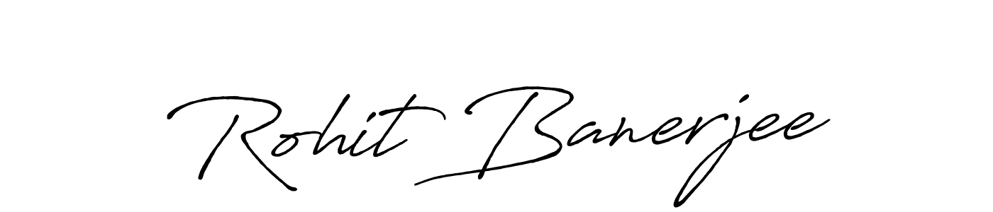 Also we have Rohit Banerjee name is the best signature style. Create professional handwritten signature collection using Antro_Vectra_Bolder autograph style. Rohit Banerjee signature style 7 images and pictures png