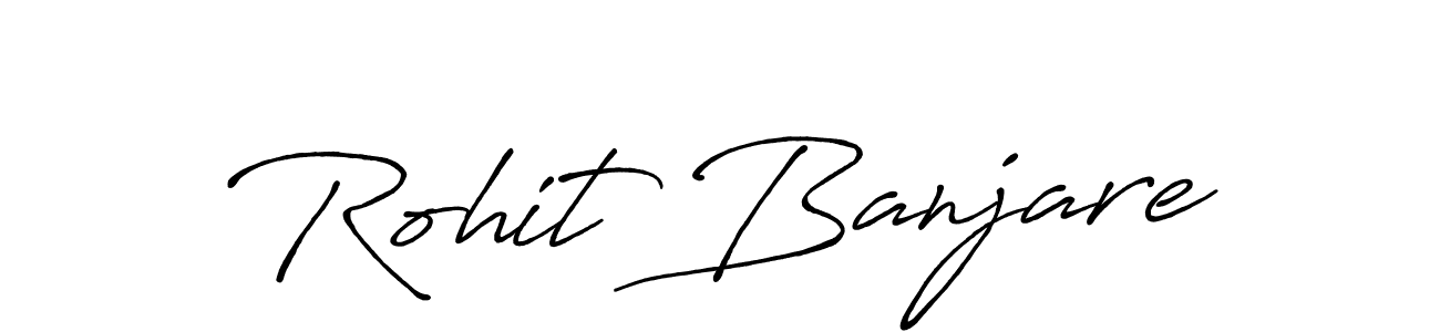 Use a signature maker to create a handwritten signature online. With this signature software, you can design (Antro_Vectra_Bolder) your own signature for name Rohit Banjare. Rohit Banjare signature style 7 images and pictures png