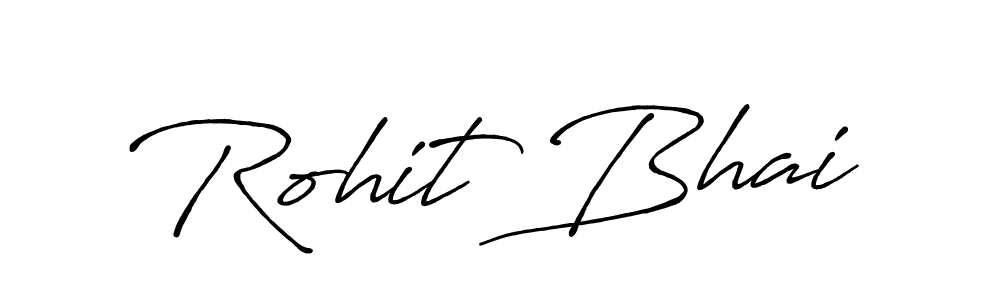 Create a beautiful signature design for name Rohit Bhai. With this signature (Antro_Vectra_Bolder) fonts, you can make a handwritten signature for free. Rohit Bhai signature style 7 images and pictures png