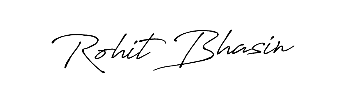 Design your own signature with our free online signature maker. With this signature software, you can create a handwritten (Antro_Vectra_Bolder) signature for name Rohit Bhasin. Rohit Bhasin signature style 7 images and pictures png