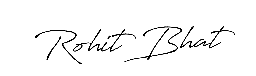 Similarly Antro_Vectra_Bolder is the best handwritten signature design. Signature creator online .You can use it as an online autograph creator for name Rohit Bhat. Rohit Bhat signature style 7 images and pictures png