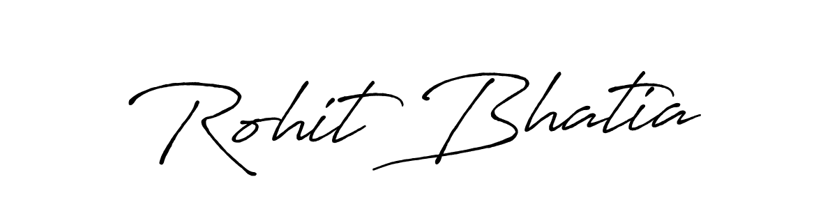 Design your own signature with our free online signature maker. With this signature software, you can create a handwritten (Antro_Vectra_Bolder) signature for name Rohit Bhatia. Rohit Bhatia signature style 7 images and pictures png