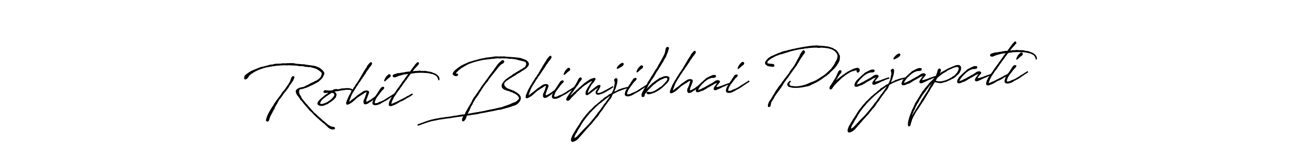 Also we have Rohit Bhimjibhai Prajapati name is the best signature style. Create professional handwritten signature collection using Antro_Vectra_Bolder autograph style. Rohit Bhimjibhai Prajapati signature style 7 images and pictures png