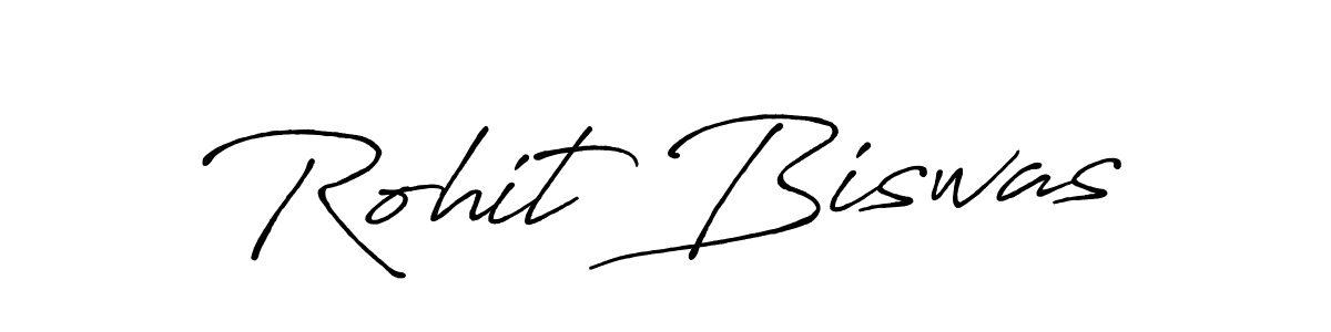 Make a beautiful signature design for name Rohit Biswas. With this signature (Antro_Vectra_Bolder) style, you can create a handwritten signature for free. Rohit Biswas signature style 7 images and pictures png