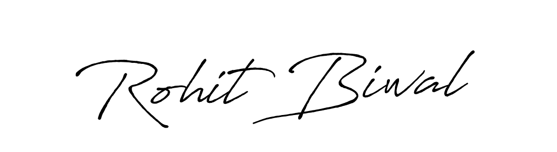 Make a beautiful signature design for name Rohit Biwal. With this signature (Antro_Vectra_Bolder) style, you can create a handwritten signature for free. Rohit Biwal signature style 7 images and pictures png