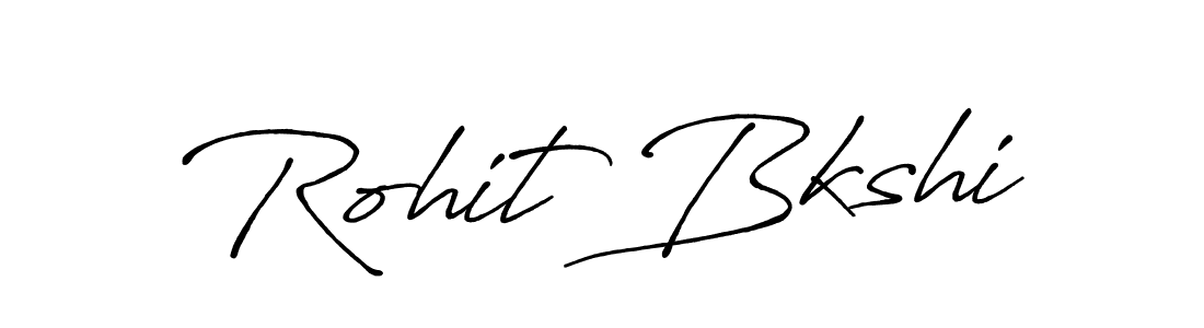 Make a beautiful signature design for name Rohit Bkshi. With this signature (Antro_Vectra_Bolder) style, you can create a handwritten signature for free. Rohit Bkshi signature style 7 images and pictures png