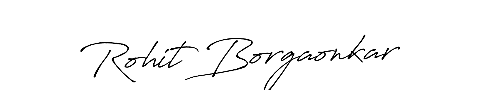 Also we have Rohit Borgaonkar name is the best signature style. Create professional handwritten signature collection using Antro_Vectra_Bolder autograph style. Rohit Borgaonkar signature style 7 images and pictures png