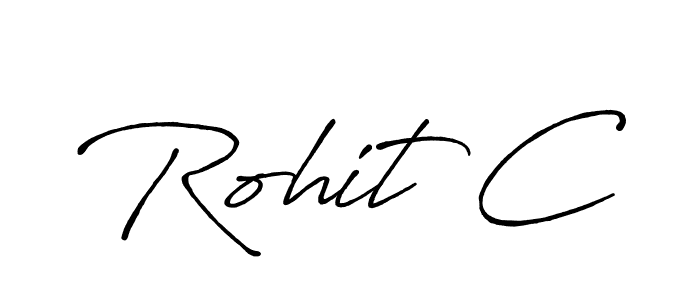 Here are the top 10 professional signature styles for the name Rohit C. These are the best autograph styles you can use for your name. Rohit C signature style 7 images and pictures png