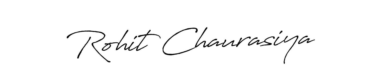 Also we have Rohit Chaurasiya name is the best signature style. Create professional handwritten signature collection using Antro_Vectra_Bolder autograph style. Rohit Chaurasiya signature style 7 images and pictures png