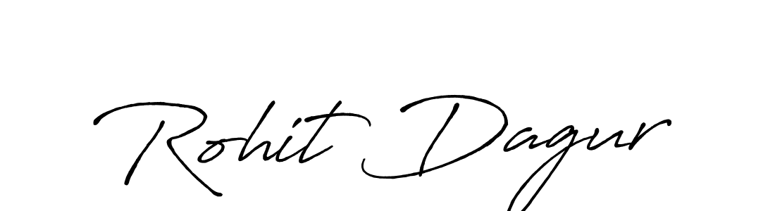 Make a beautiful signature design for name Rohit Dagur. With this signature (Antro_Vectra_Bolder) style, you can create a handwritten signature for free. Rohit Dagur signature style 7 images and pictures png