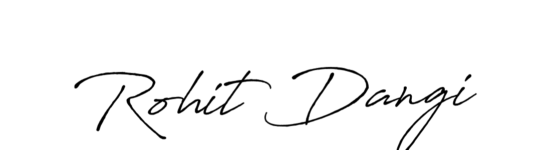 Use a signature maker to create a handwritten signature online. With this signature software, you can design (Antro_Vectra_Bolder) your own signature for name Rohit Dangi. Rohit Dangi signature style 7 images and pictures png