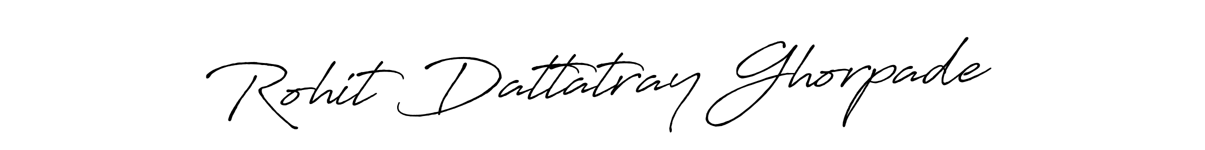 How to make Rohit Dattatray Ghorpade name signature. Use Antro_Vectra_Bolder style for creating short signs online. This is the latest handwritten sign. Rohit Dattatray Ghorpade signature style 7 images and pictures png