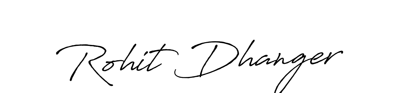 Rohit Dhanger stylish signature style. Best Handwritten Sign (Antro_Vectra_Bolder) for my name. Handwritten Signature Collection Ideas for my name Rohit Dhanger. Rohit Dhanger signature style 7 images and pictures png