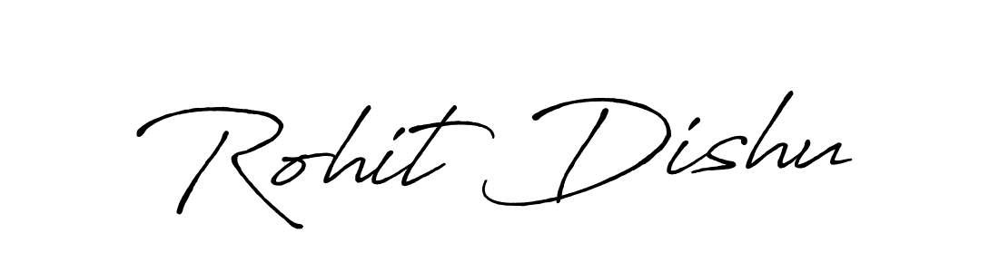 Similarly Antro_Vectra_Bolder is the best handwritten signature design. Signature creator online .You can use it as an online autograph creator for name Rohit Dishu. Rohit Dishu signature style 7 images and pictures png