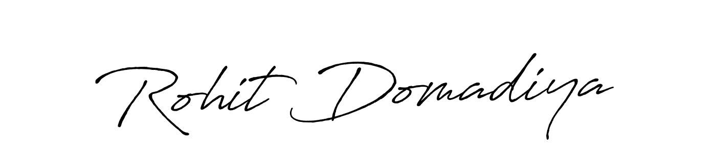 How to make Rohit Domadiya signature? Antro_Vectra_Bolder is a professional autograph style. Create handwritten signature for Rohit Domadiya name. Rohit Domadiya signature style 7 images and pictures png