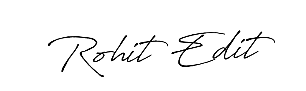 How to Draw Rohit Edit signature style? Antro_Vectra_Bolder is a latest design signature styles for name Rohit Edit. Rohit Edit signature style 7 images and pictures png