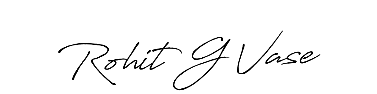 Similarly Antro_Vectra_Bolder is the best handwritten signature design. Signature creator online .You can use it as an online autograph creator for name Rohit G Vase. Rohit G Vase signature style 7 images and pictures png