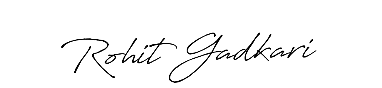 Also we have Rohit Gadkari name is the best signature style. Create professional handwritten signature collection using Antro_Vectra_Bolder autograph style. Rohit Gadkari signature style 7 images and pictures png