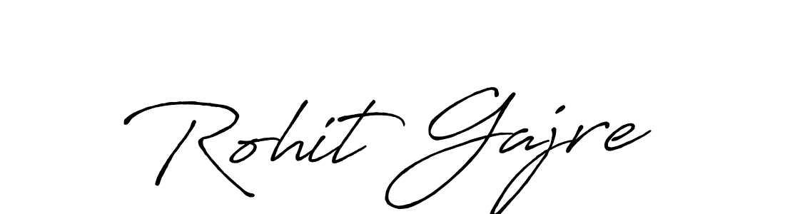 Rohit Gajre stylish signature style. Best Handwritten Sign (Antro_Vectra_Bolder) for my name. Handwritten Signature Collection Ideas for my name Rohit Gajre. Rohit Gajre signature style 7 images and pictures png