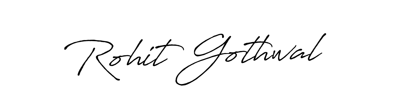 Rohit Gothwal stylish signature style. Best Handwritten Sign (Antro_Vectra_Bolder) for my name. Handwritten Signature Collection Ideas for my name Rohit Gothwal. Rohit Gothwal signature style 7 images and pictures png