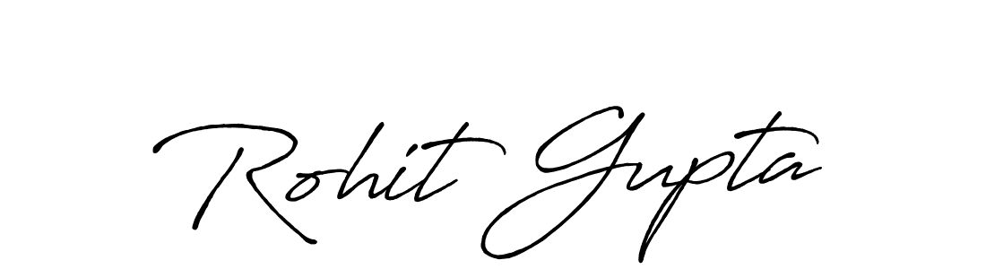 How to make Rohit Gupta signature? Antro_Vectra_Bolder is a professional autograph style. Create handwritten signature for Rohit Gupta name. Rohit Gupta signature style 7 images and pictures png