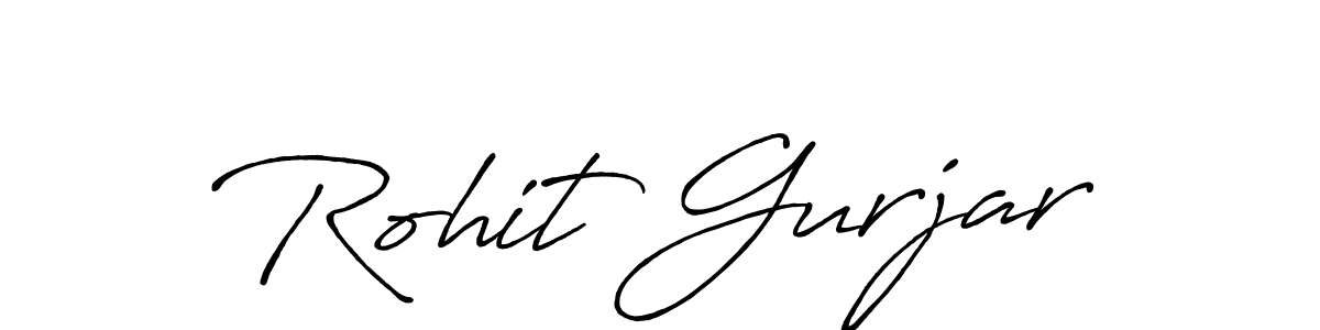 Rohit Gurjar stylish signature style. Best Handwritten Sign (Antro_Vectra_Bolder) for my name. Handwritten Signature Collection Ideas for my name Rohit Gurjar. Rohit Gurjar signature style 7 images and pictures png