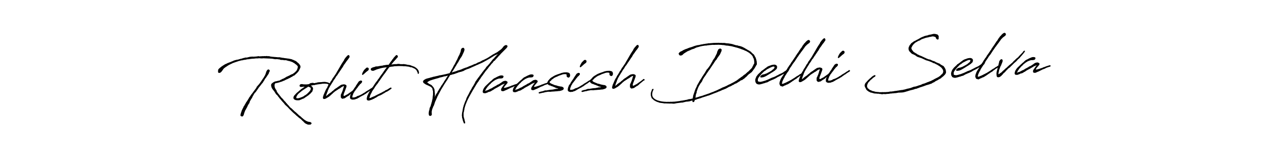 Use a signature maker to create a handwritten signature online. With this signature software, you can design (Antro_Vectra_Bolder) your own signature for name Rohit Haasish Delhi Selva. Rohit Haasish Delhi Selva signature style 7 images and pictures png