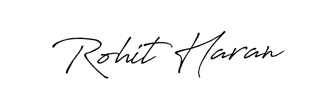 Create a beautiful signature design for name Rohit Haran. With this signature (Antro_Vectra_Bolder) fonts, you can make a handwritten signature for free. Rohit Haran signature style 7 images and pictures png
