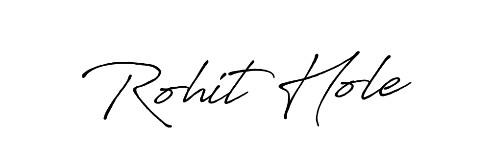 Create a beautiful signature design for name Rohit Hole. With this signature (Antro_Vectra_Bolder) fonts, you can make a handwritten signature for free. Rohit Hole signature style 7 images and pictures png