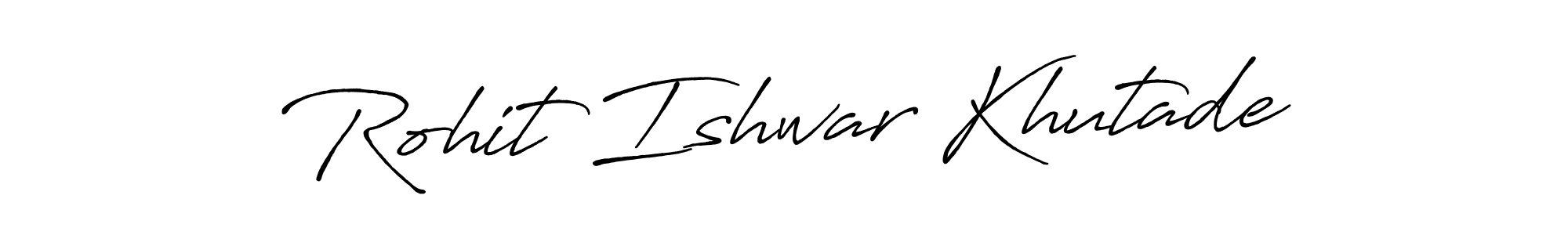 Use a signature maker to create a handwritten signature online. With this signature software, you can design (Antro_Vectra_Bolder) your own signature for name Rohit Ishwar Khutade. Rohit Ishwar Khutade signature style 7 images and pictures png