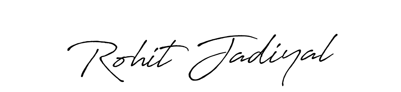 Also we have Rohit Jadiyal name is the best signature style. Create professional handwritten signature collection using Antro_Vectra_Bolder autograph style. Rohit Jadiyal signature style 7 images and pictures png