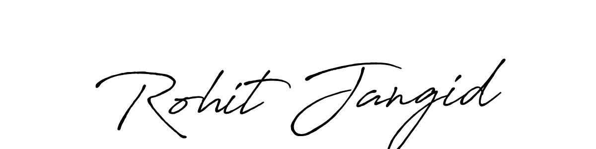 Design your own signature with our free online signature maker. With this signature software, you can create a handwritten (Antro_Vectra_Bolder) signature for name Rohit Jangid. Rohit Jangid signature style 7 images and pictures png