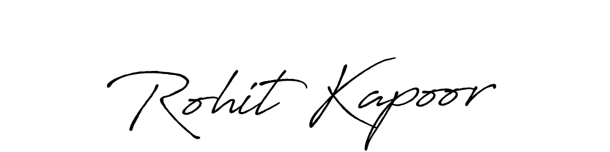 How to make Rohit Kapoor signature? Antro_Vectra_Bolder is a professional autograph style. Create handwritten signature for Rohit Kapoor name. Rohit Kapoor signature style 7 images and pictures png