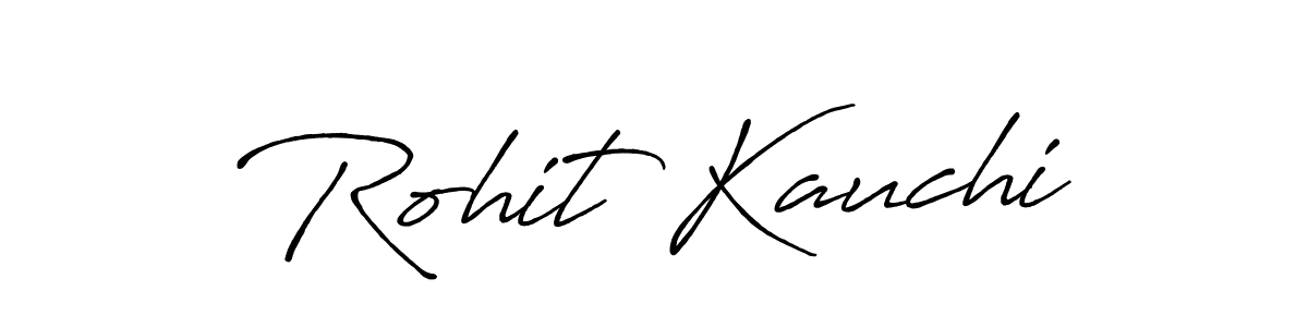 Antro_Vectra_Bolder is a professional signature style that is perfect for those who want to add a touch of class to their signature. It is also a great choice for those who want to make their signature more unique. Get Rohit Kauchi name to fancy signature for free. Rohit Kauchi signature style 7 images and pictures png