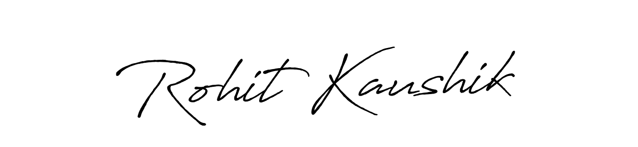 Also we have Rohit Kaushik name is the best signature style. Create professional handwritten signature collection using Antro_Vectra_Bolder autograph style. Rohit Kaushik signature style 7 images and pictures png