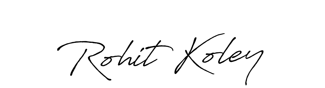 Also we have Rohit Koley name is the best signature style. Create professional handwritten signature collection using Antro_Vectra_Bolder autograph style. Rohit Koley signature style 7 images and pictures png