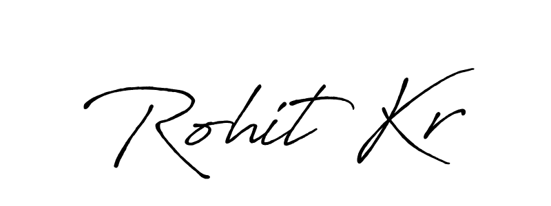 The best way (Antro_Vectra_Bolder) to make a short signature is to pick only two or three words in your name. The name Rohit Kr include a total of six letters. For converting this name. Rohit Kr signature style 7 images and pictures png
