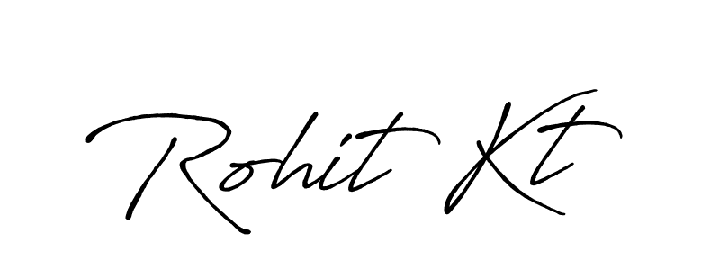 Rohit Kt stylish signature style. Best Handwritten Sign (Antro_Vectra_Bolder) for my name. Handwritten Signature Collection Ideas for my name Rohit Kt. Rohit Kt signature style 7 images and pictures png