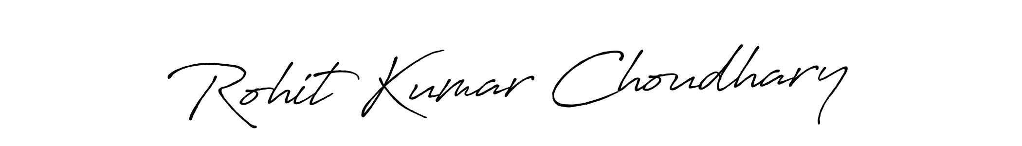 Create a beautiful signature design for name Rohit Kumar Choudhary. With this signature (Antro_Vectra_Bolder) fonts, you can make a handwritten signature for free. Rohit Kumar Choudhary signature style 7 images and pictures png