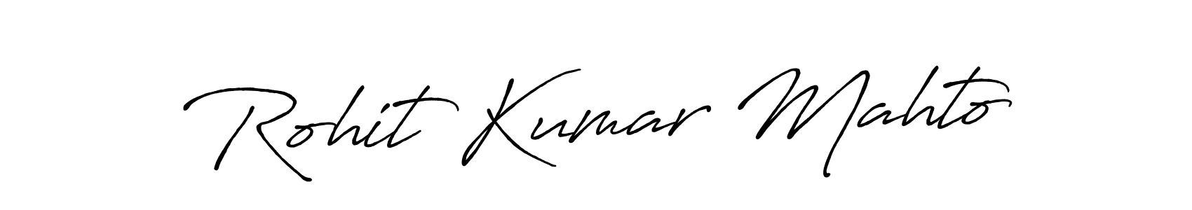 Also we have Rohit Kumar Mahto name is the best signature style. Create professional handwritten signature collection using Antro_Vectra_Bolder autograph style. Rohit Kumar Mahto signature style 7 images and pictures png
